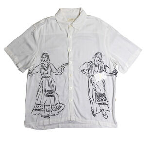 Aimé Leon Dore Chorós Button Up Shirt White Size L